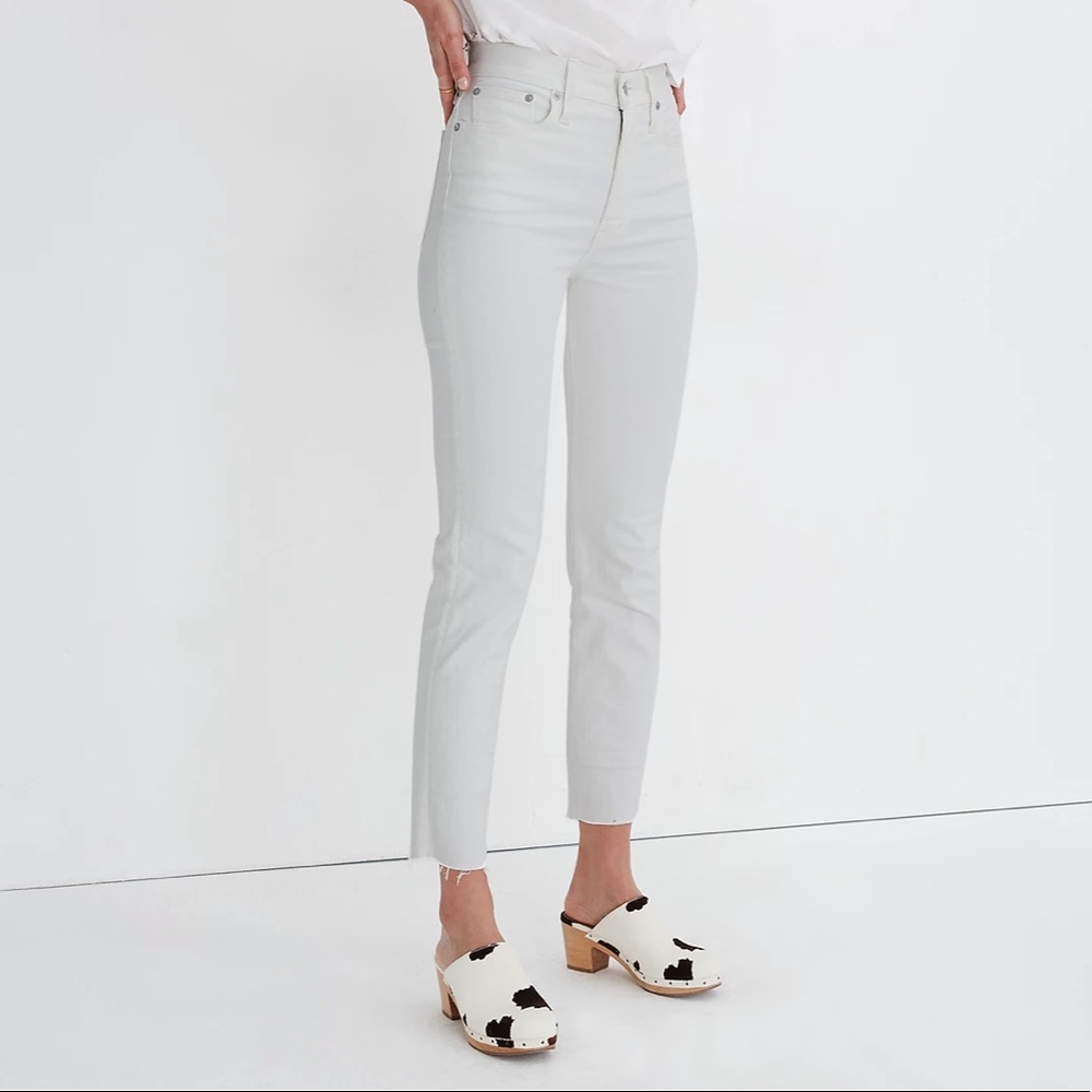 Madewell perfect vintage crop Jean, white